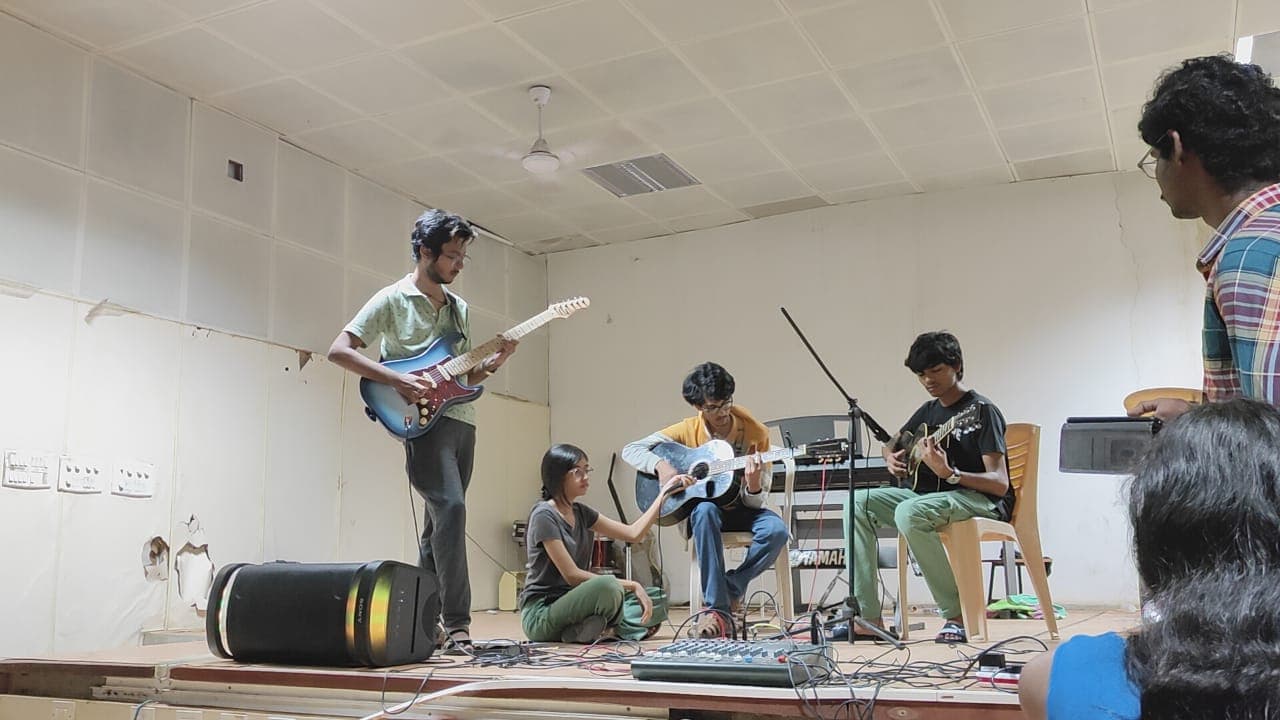 Priyank, Harith and Grishmank (Guitar)